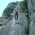 Learning to abseil  - Hendria aprendiendo a rapelar con seguridad.
Hendria learning to safely abseil. 