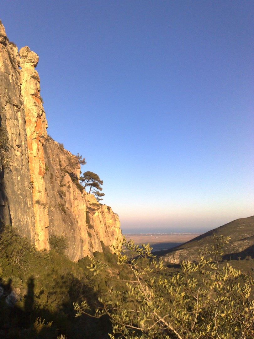 vistes de vesprada(sector "la dama")  - ... i al fons la mar i la serra de la Murta 