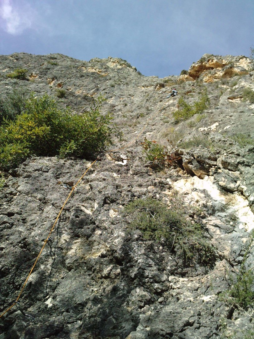 Arc de St Martí  - 35 metrazos de vía en Penya Alcala 