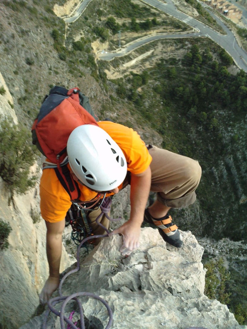 Escalant a l'Agulla Superior 