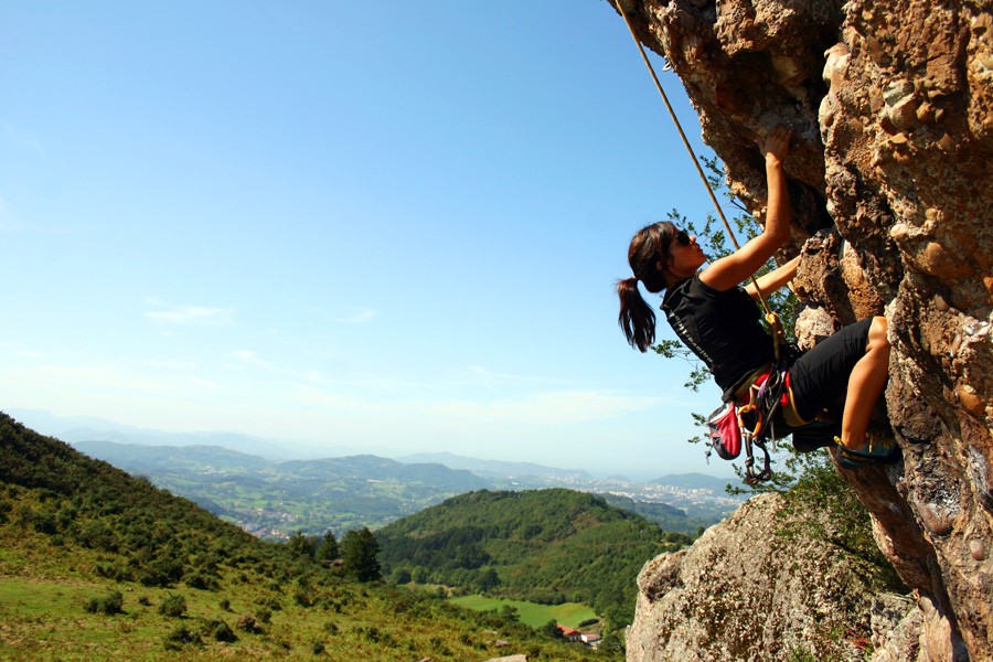 Apretando  - Apretando a ver si sale. 