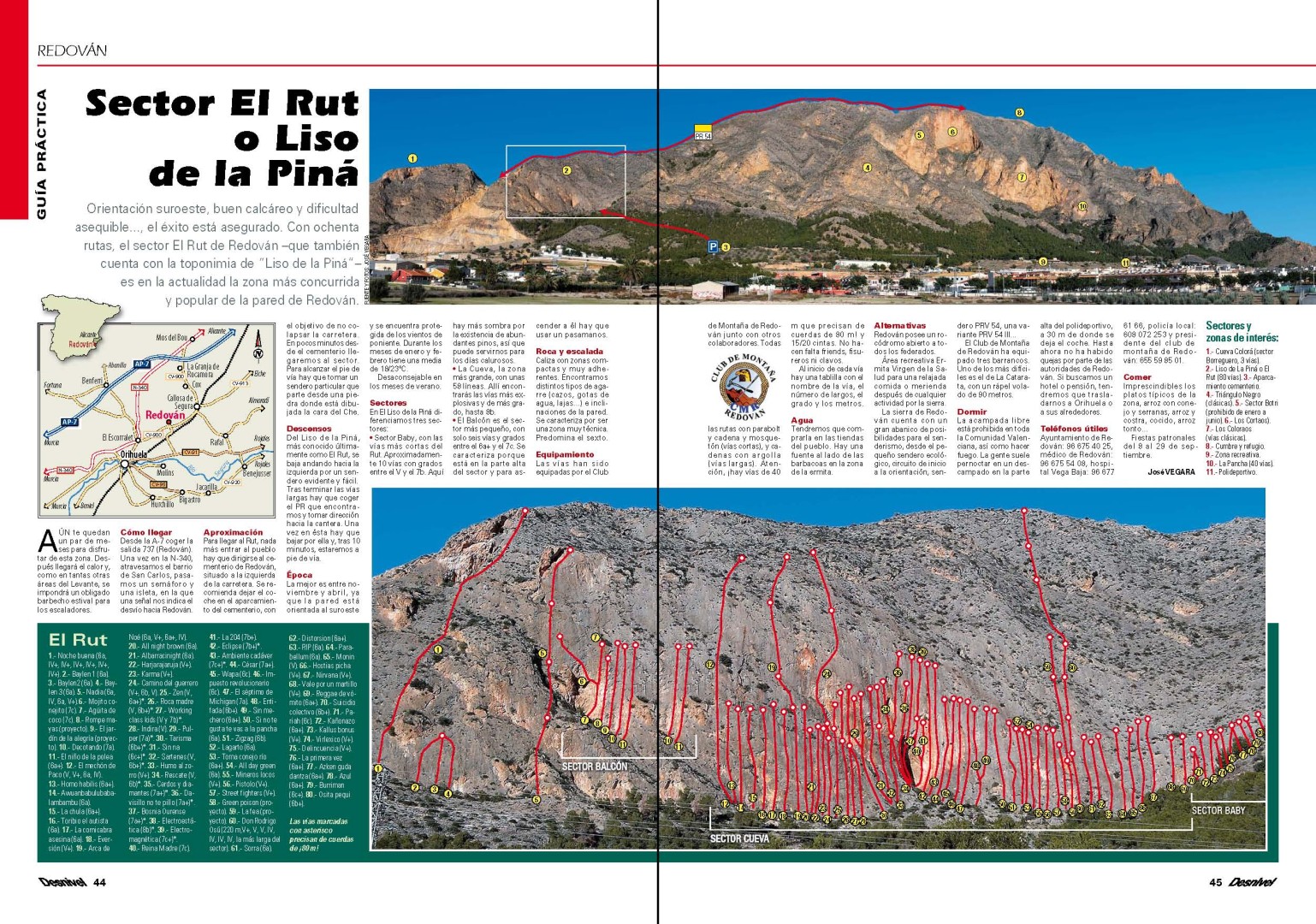 Guía Vías Redován Sector El Rut 