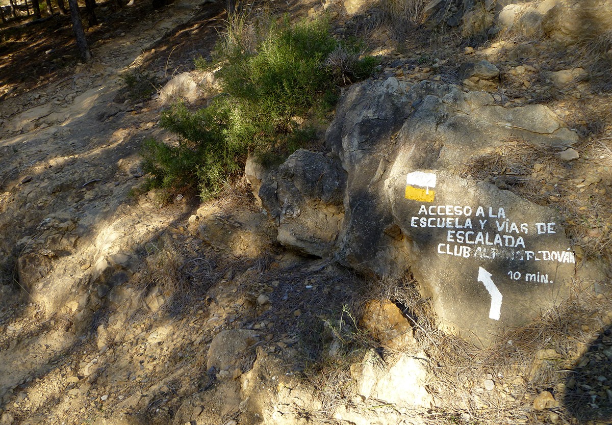 Señal de acceso al sector 