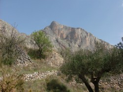 Vista general del peñón del Divino