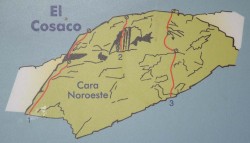 El Cosaco (cara noroeste) 