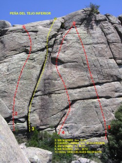 Peña del Tejo inferior churriclimbing 