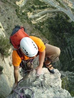 Escalant a l'Agulla Superior