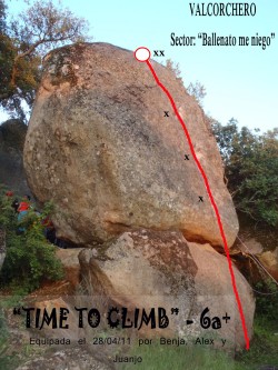 Vía Time to climb 