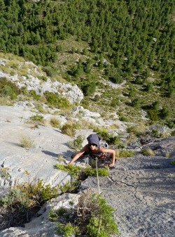 Llegando a cima
