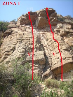 Peñas de Guaita (Zona 1)  - Vias Zona 1 