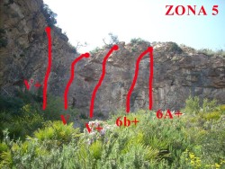 Peñas de Guaita (Zona 5)  - Vías Zona 5 