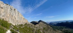 Panórámica de la pared sur de Penyalba