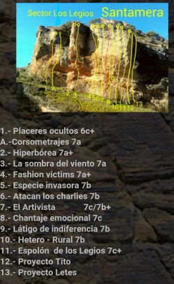 Los Legios  - En este sector está restringida la escalada en época de nidificación de aves rapaces del 15 de enero al 15 de julio 