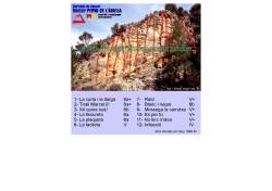Sector penya de l'aguila  - Sector con vías divertidas y de corta longitud entre 3 y 5 parabolts, ideal para iniciarse. 